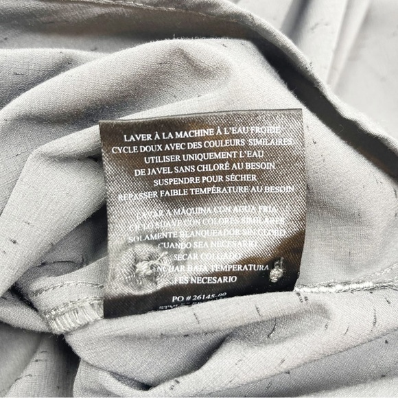 VOYAGER GOODS Men’s Heather Gray Roll Tab Sleeve Performance Fabric Shirt XXL - Picture 7 of 7